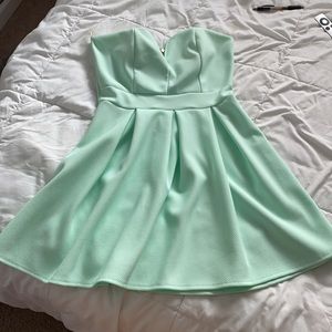 Mint Green Mini Dress